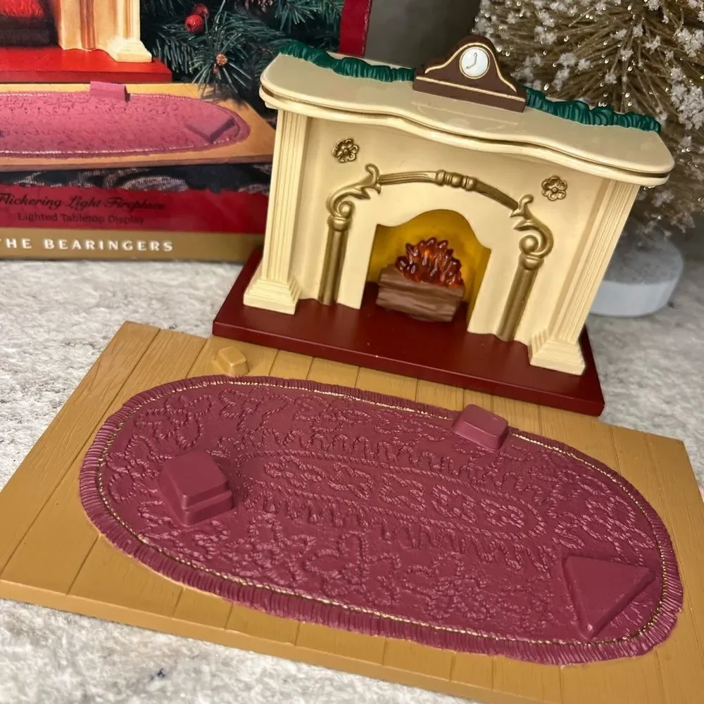 Hallmark keepsake ornament The Bearingers Flickering Fireplace 1993